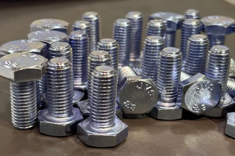 White Zinc Hex Bolt